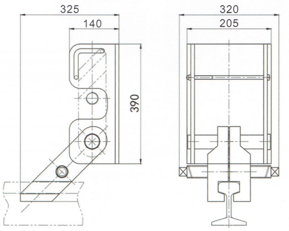 简易型翻板夹轨器外形结构及主要尺寸图.jpg