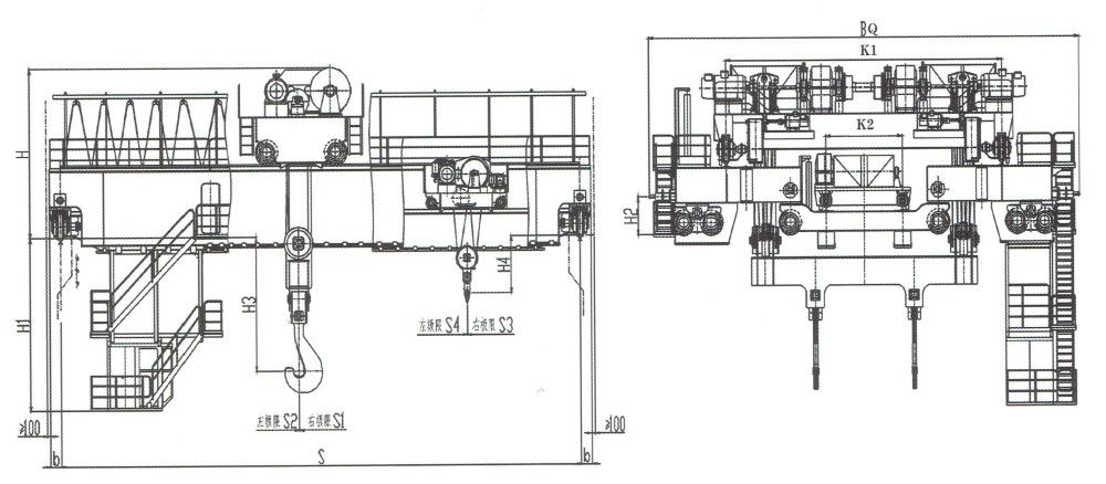 YZS型125/32-140/32吨四梁铸造桥式起重机外形尺寸图.jpg